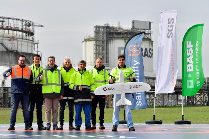 Drone transport voor chemische samples in Antwerpse haven